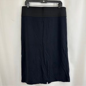 Women’s New York & Co Black Stretch Midi Skirt Size XL
